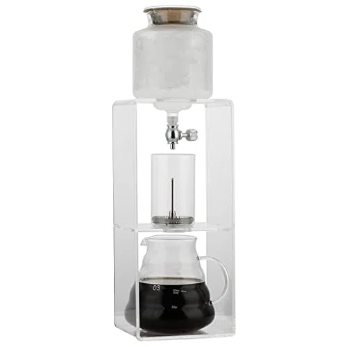 Infusion à froid à débit réglable – Filtre en acier inoxydable et carafe en verre pour un café ou un thé parfait à chaque fois