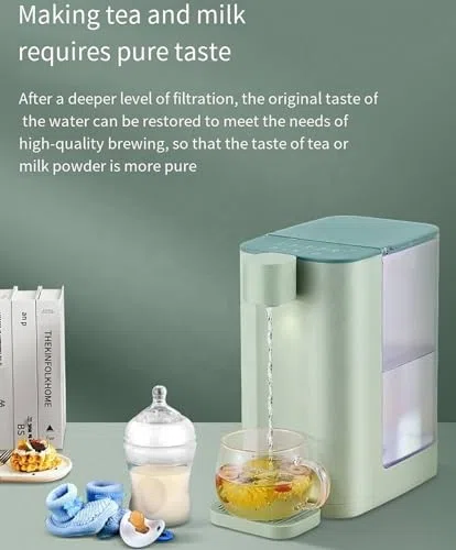 Distributeur d'eau chaude à chauffage rapide 3-seconde, 5 réglages de température pour le café de thé, chaudière de comptoir 102 Oz, opération sûre et calme avec arrêt automatique, parfait pour l'util