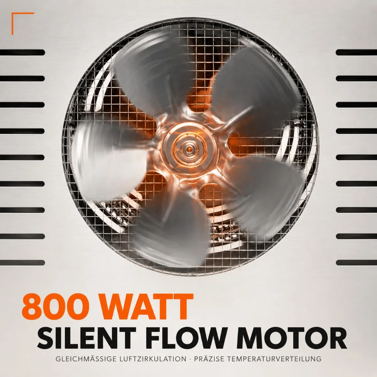 Sommertal Déshydrateur Silence 800 - 12 compartiments en acier inoxydable - 800 W - Silencieux