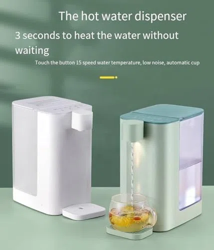 Distributeur d'eau chaude à chauffage rapide 3-seconde, 5 réglages de température pour le café de thé, chaudière de comptoir 102 Oz, opération sûre et calme avec arrêt automatique, parfait pour l'util